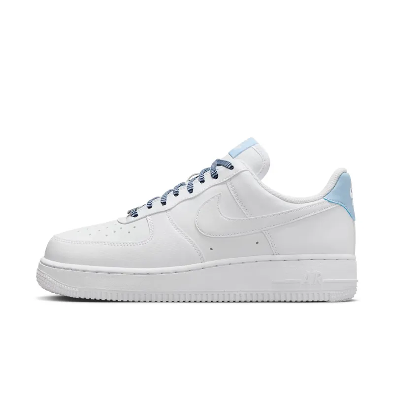 Nike Air Force 1 Low ’07 White Light Armory Blue “White / Light Armory Blue / White” | IB7167-101