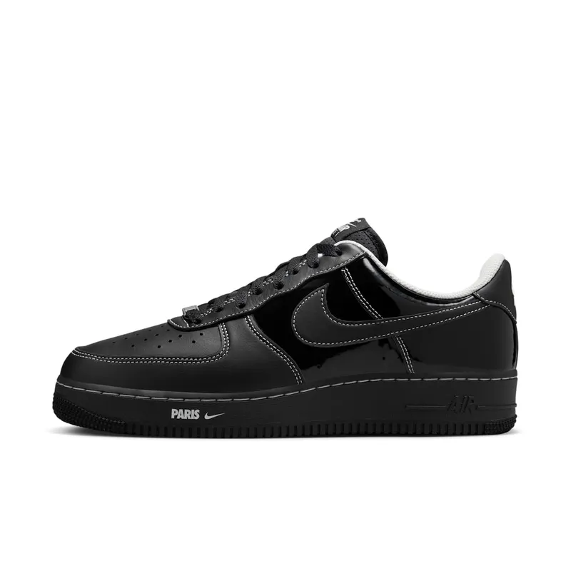 Nike Air Force 1 Low City Pack Paris Patent “Black / White” | HV6226-001