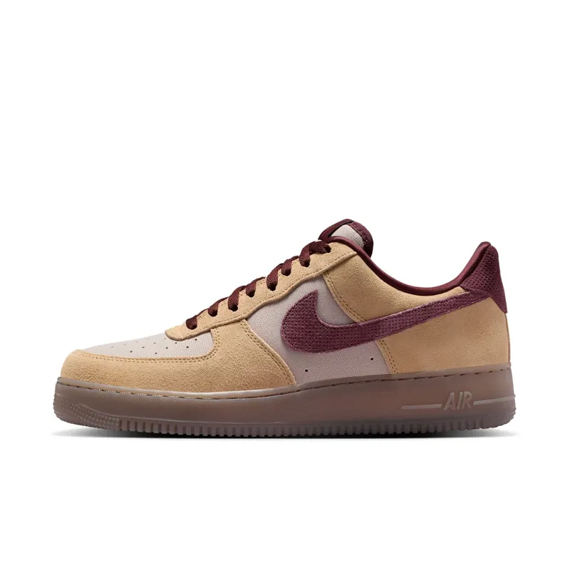 Nike Air Force 1 Low ’07 Premium “Linen Moon Particle Burgundy” | IQ3408-286