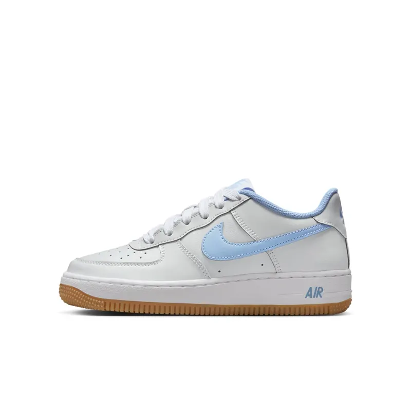 Nike Air Force 1 Low LV8 Photon Dust White Gum Medium Brown Psychic Blue | IB8845-002