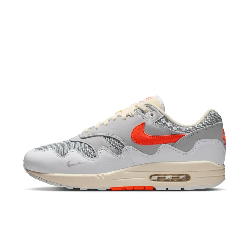 Nike Air Max 1 “Patta Waves White Hyper Crimson (With Bracelet)” “White/Hyper Crimson/Pure Platinum” | II7055-100