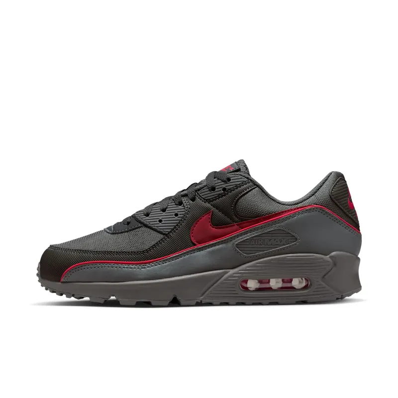 Nike Air Max 90 Premium “Iron Grey University Red” “Iron Grey/Black/University Red” | HV4517-001