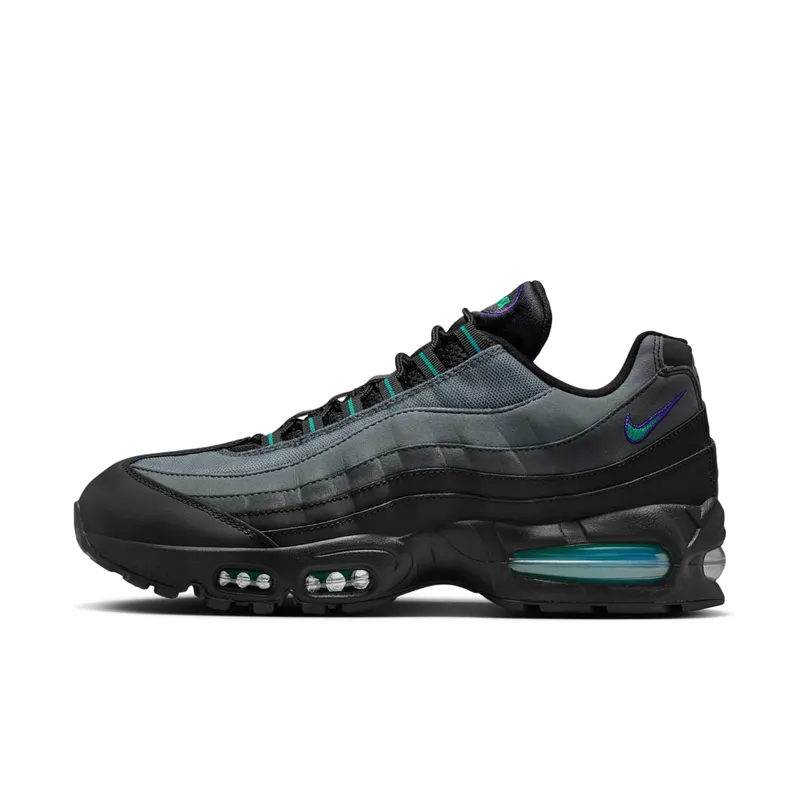 Nike Air Max 95 OG “Big Bubble Black Grape” “Black/Iron Grey/Court Purple/Dusty Cactus” | IQ7601-010