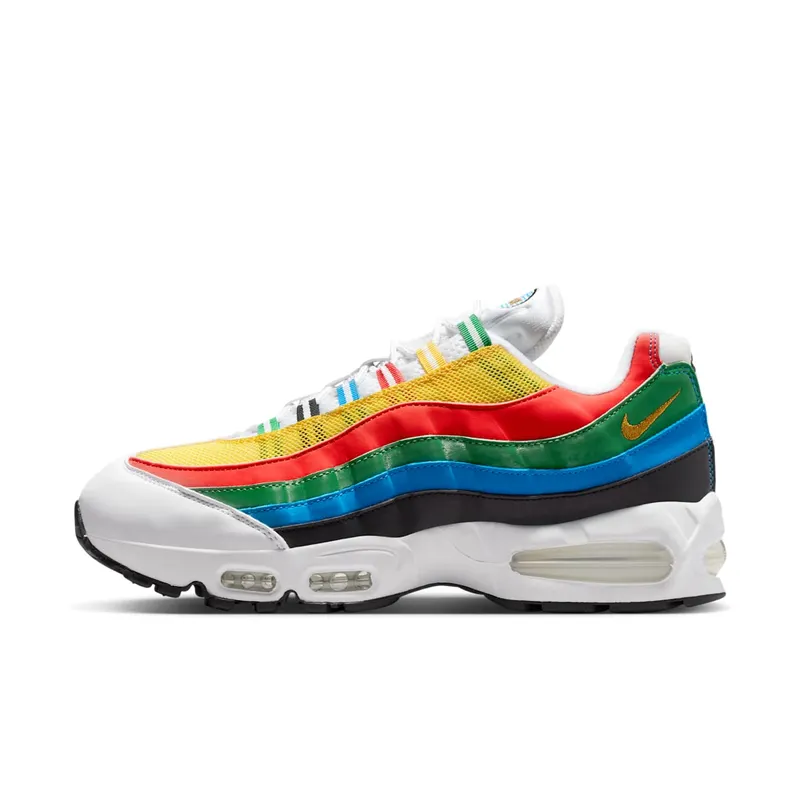 Nike Air Max 95 Olympic (2026) “White / Metallic Gold / Chile Red” | IB7872-100