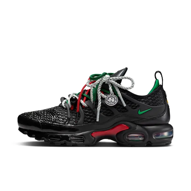 Nike Air Max Plus x HOMECOMING – “Black / University Red / Court Green” | IM4960-001