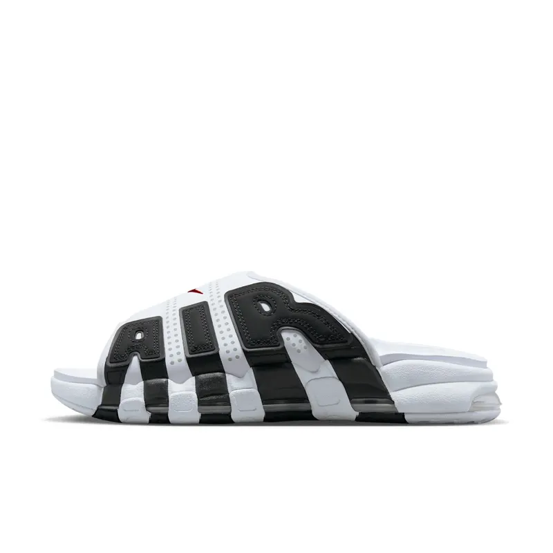 Nike Air More Uptempo Slide NA “White Black Red” | FB7815-100