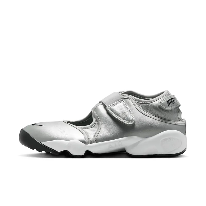 Nike Air Rift Leather Metallic Silver Sail “Metallic Silver / Sail / Black” | HM5737-003