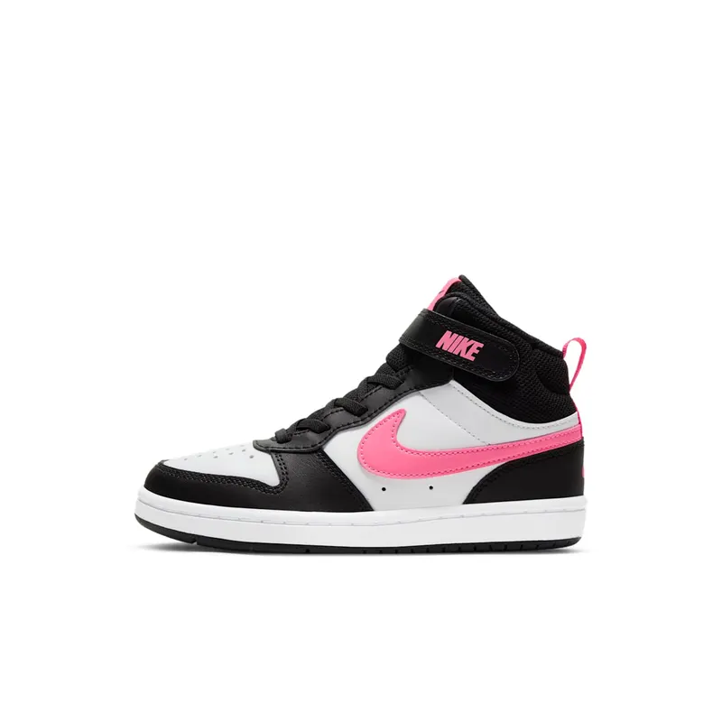 Nike Court Borough Mid 2 Black White Sunset Pulse | CD7783-005