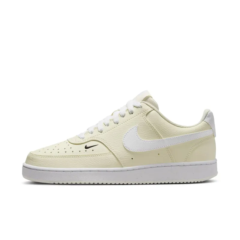 Nike Court Vision Low Next Nature White Black Pale Ivory | FV9952-100