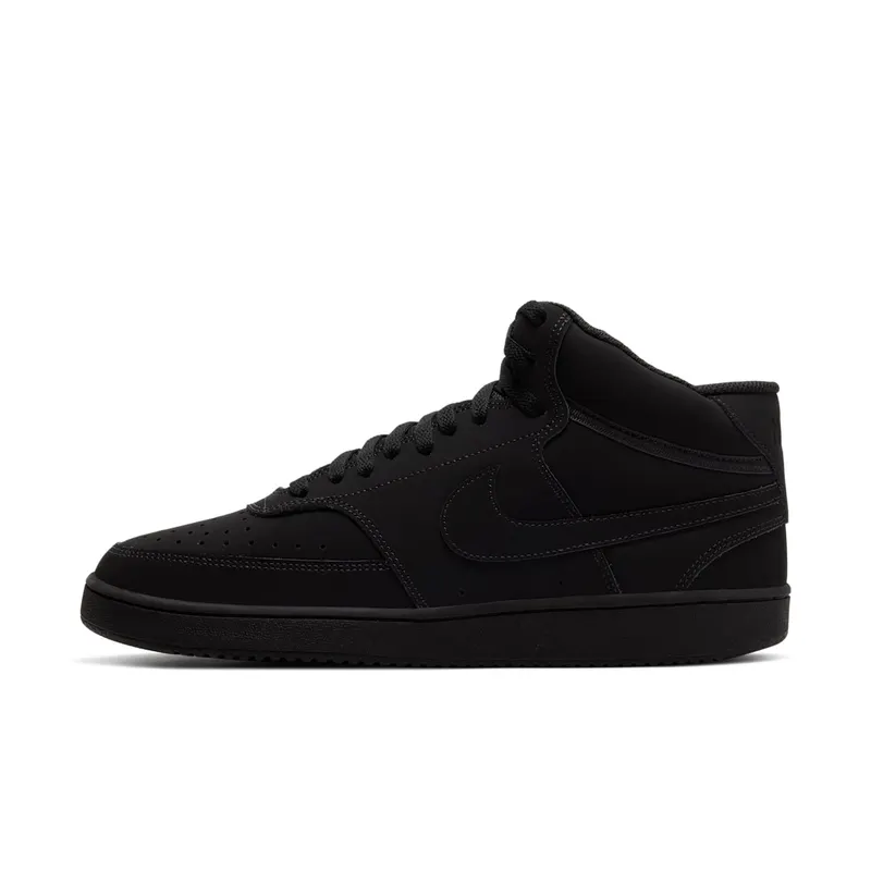 Nike Court Vision Mid Black “Black / Black / Black” | CU6620-001