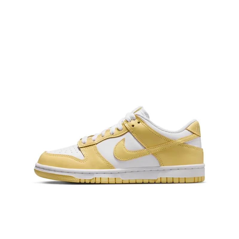 Nike Dunk Low GS “White Soft Yellow” | FB9109-126