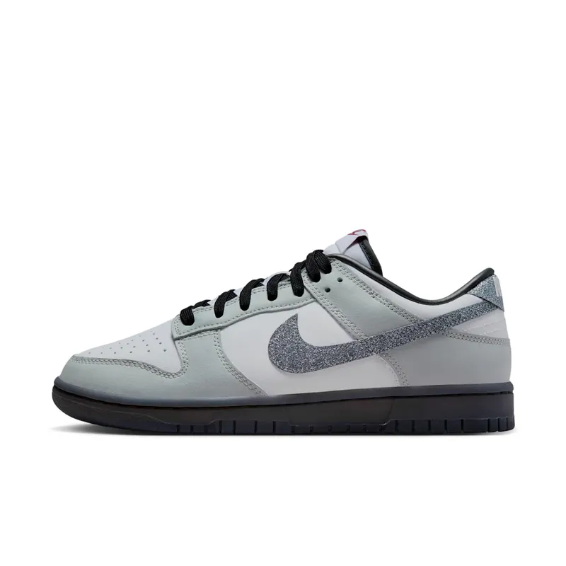 Nike Dunk Low LX “Glitter Swoosh White Light Smoke Grey” | HQ3462-191