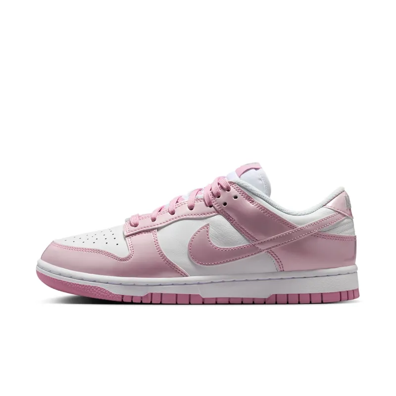 Nike Dunk Low – “White / Pink Rise / White / Metallic Silver” | IV5104-100