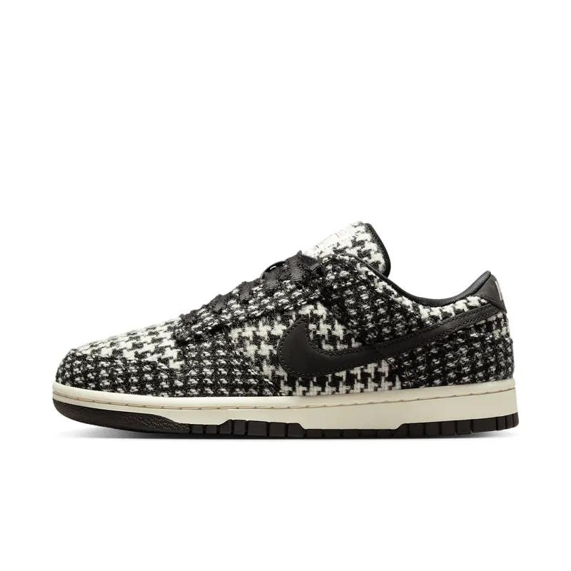 Nike Dunk Low “Harris Tweed – Black” “White / Black” | HQ5036-901