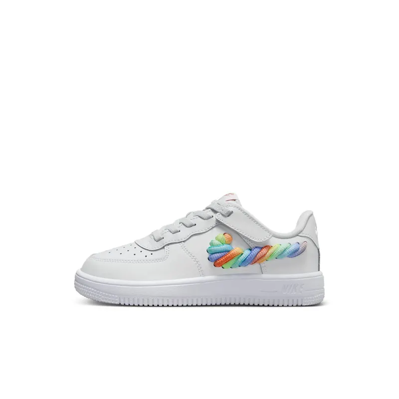 Nike Force 1 Low LV8 EasyOn PS “White Terra Blush Vapor Green Multi-Color” | FN4890-100