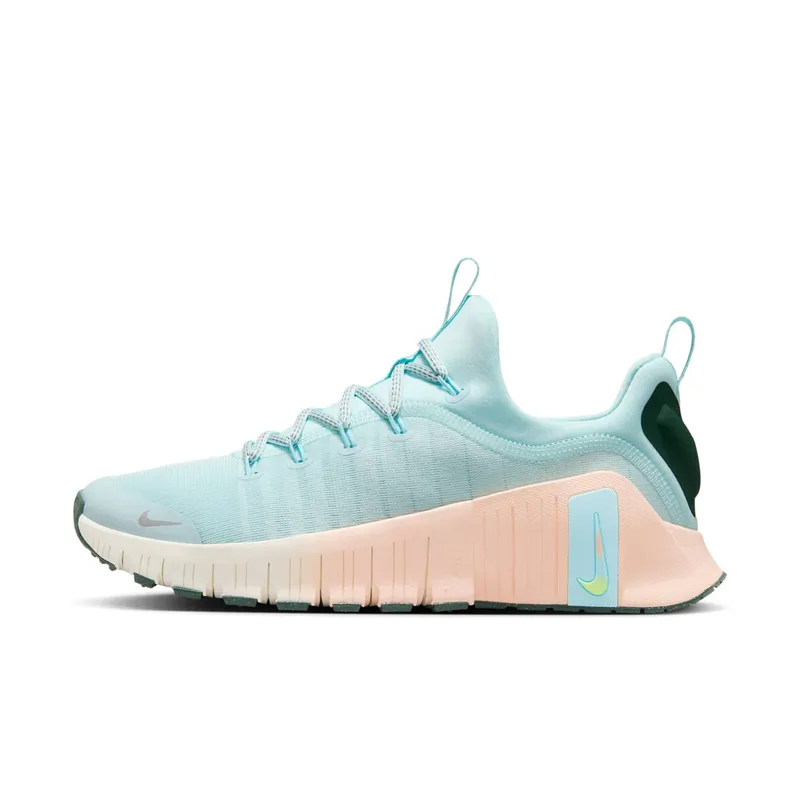 Nike Free Metcon 6 Premium “Glacier Blue Washed Coral Vintage Green Metallic Silver” | HV5228-474