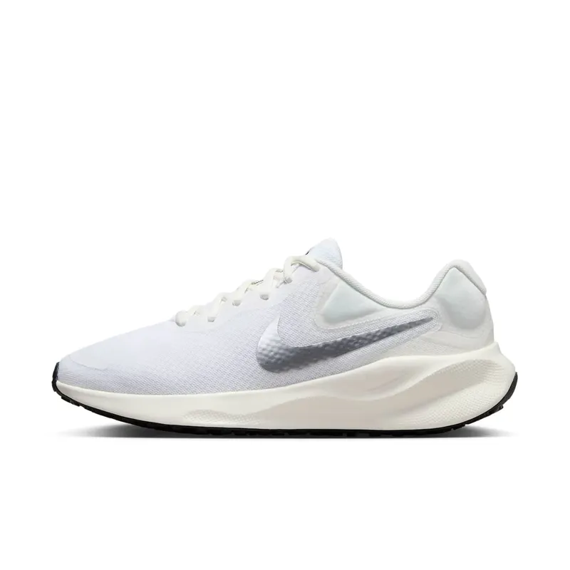 Nike Revolution 7 White Sail Black Metallic Silver | FB2208-101