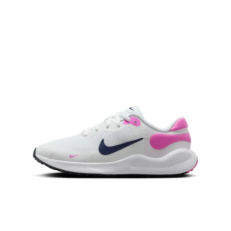 Nike Revolution 7 White Playful Pink Midnight Navy | FB7689-103