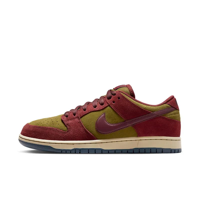 Nike SB Dunk Low “Burgundy Crush / Olive Flak” | HQ1625-600