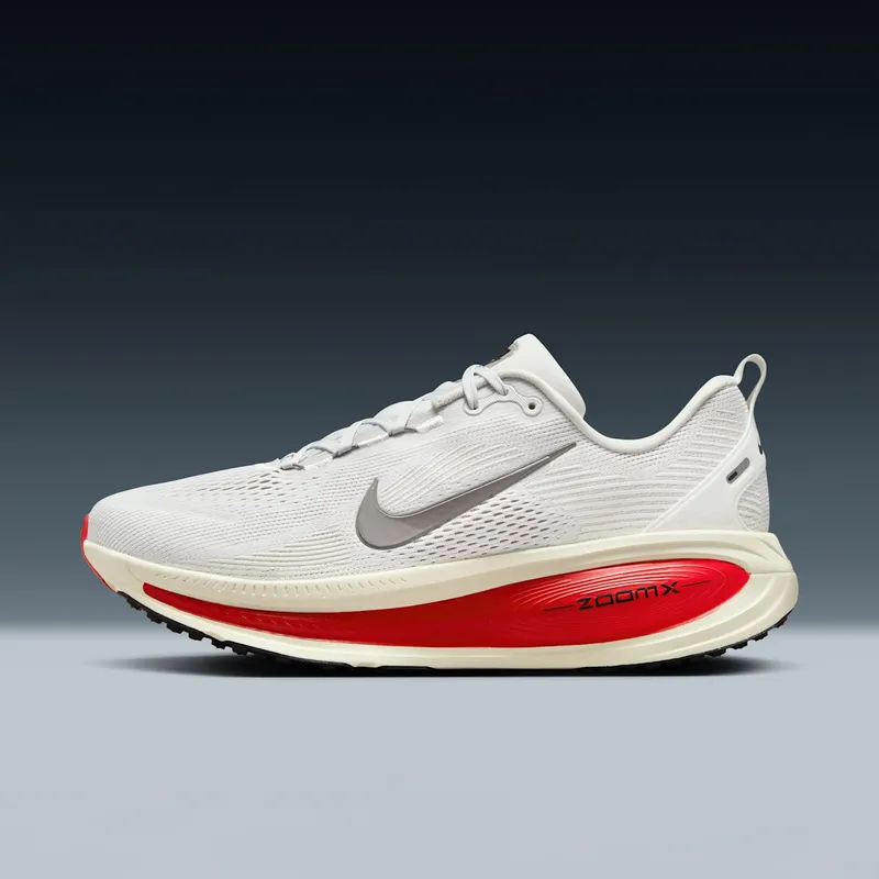 Nike Vomero 18 “Platinum Tint Siren Red Light Smoke Grey Metallic Pewter” | HM6803-001