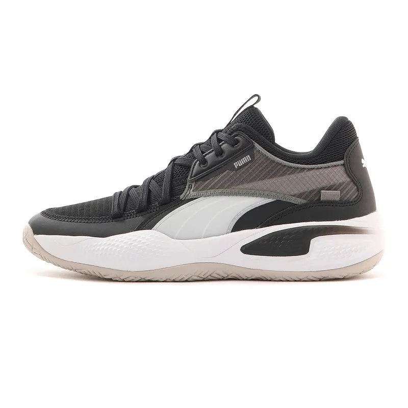 Puma Court Rider basketbalschoenen Wit/Zwart | 195064-02