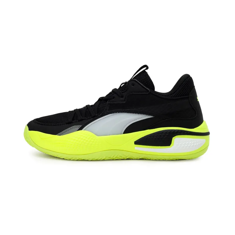 Puma Court Rider basketbalschoenen Geel/Zwart | 195064-03