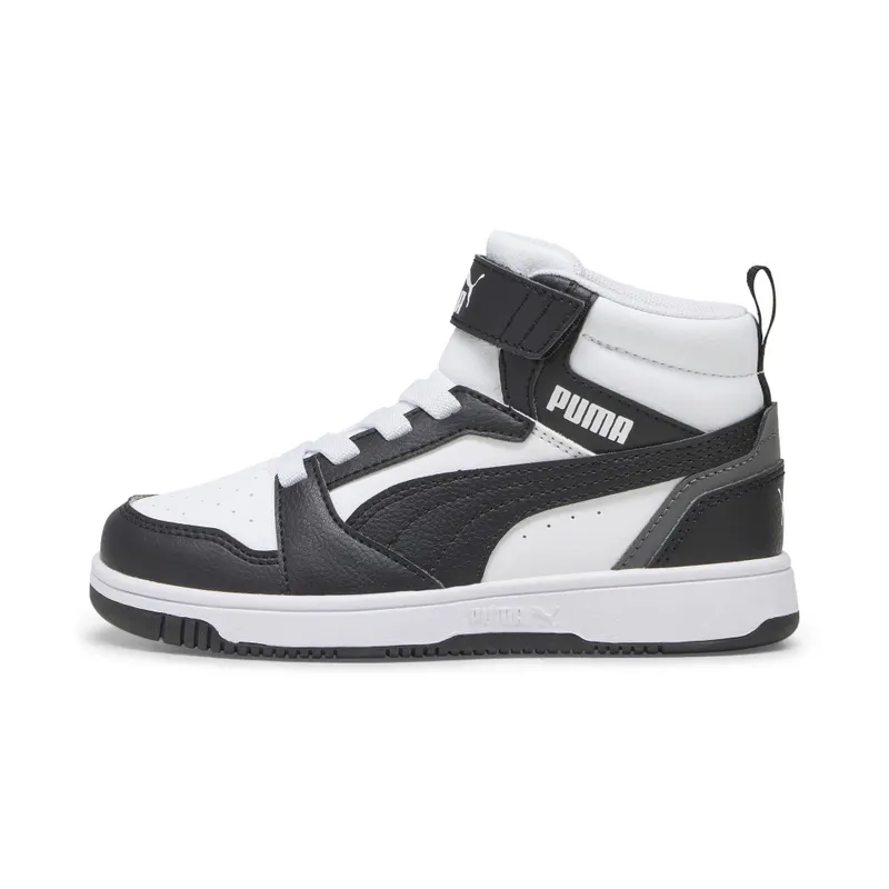Puma Rebound V6 Mid “Puma White / Puma Black / Shadow Gray” | 393832_01