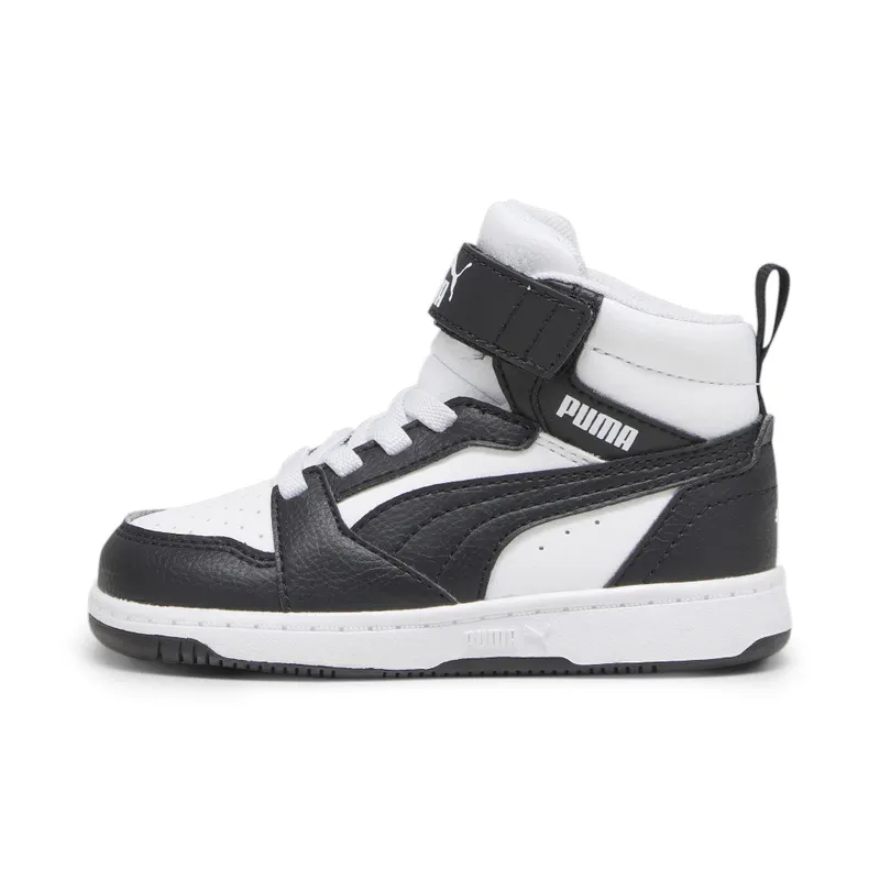 Puma Rebound V6 Mid “Puma White / Puma Black / Shadow Gray” | 396542_01