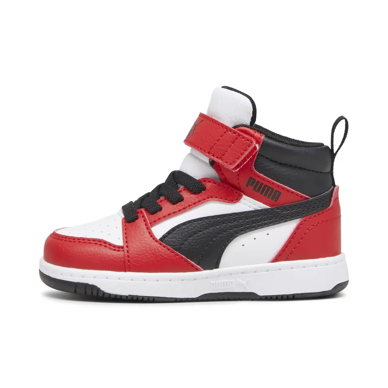 Puma Rebound V6 Mid “Puma White / Puma Black / For All Time Red” | 396542_03