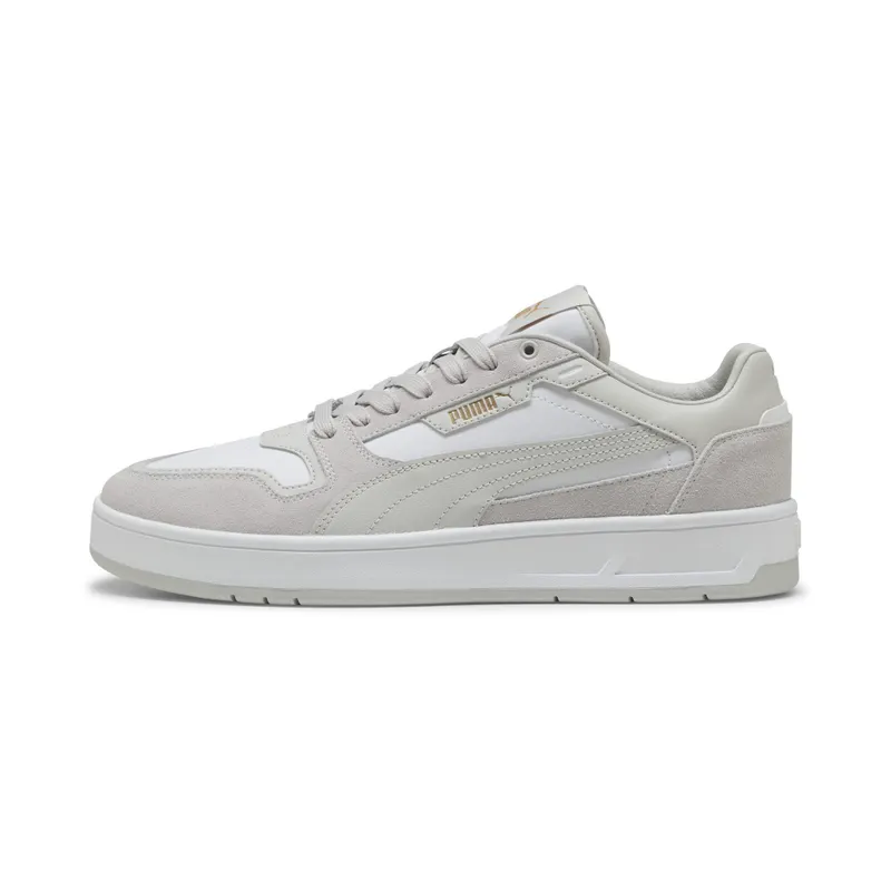 Puma Court Classic Suede “Puma White / Glacial Gray / Puma Gold” | 400215_02