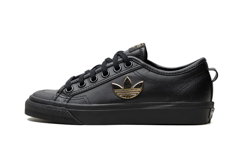 adidas NIZZA TREFOIL W Core Black / Core Black / Gold Metallic | H01129