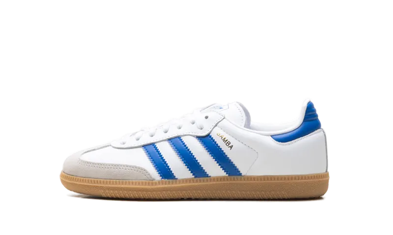 Adidas Samba OG Cloud White / Blue / Gum | JP5482