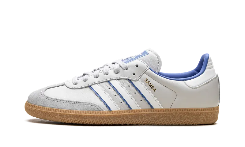 Adidas Samba OG “Grey One Blue” “Grey One / Crystal White / Blue” | ID1478