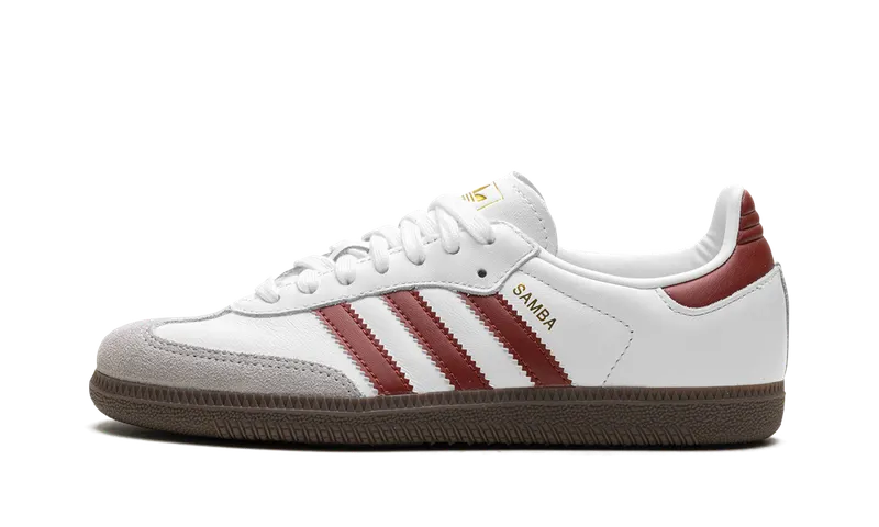 Adidas Samba OG Cloud White / Preloved Ruby / Clear Granite “Cloud White/Clear Granite” | JH8798