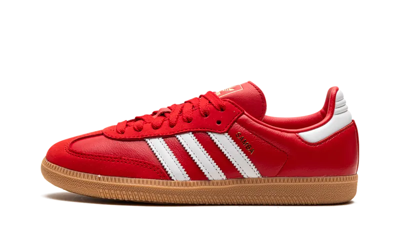 Adidas Samba OG “Better Scarlet” “Better Scarlet / Cloud White / Gold Metallic” | IE6524
