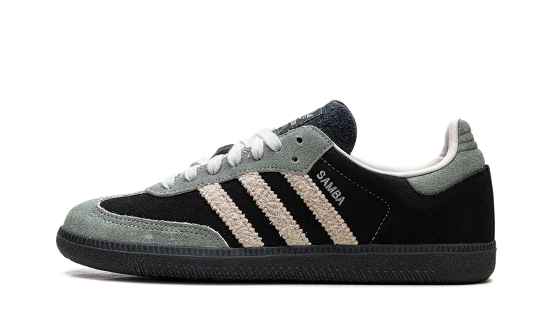 Adidas Samba OG “Black Alumina” “Core Black / Alumina / Silver Green” | JI2680