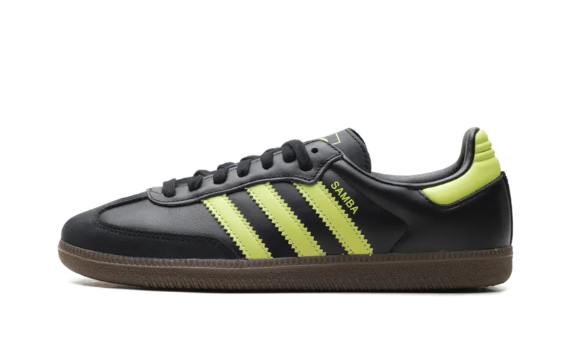 Adidas Samba OG “Black Pulse Lime” | JS1387