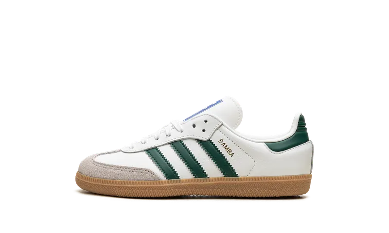 adidas Samba OG Kids Cloud White / Collegiate Green / Gum | IE1334
