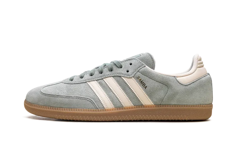 Adidas Samba Silver Green / Wonder White / Gold Metallic | JP5859