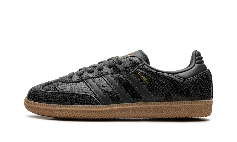 Adidas Samba “Black Snakeskin” “Core Black / Grey Six / Gum” | JQ3532