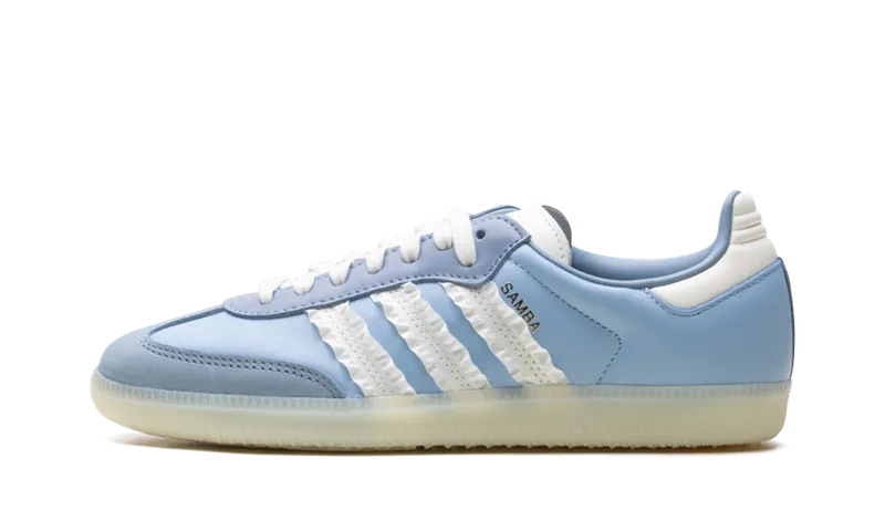 Adidas Samba “Ruffle Stripes – Clear Sky” “Clear Sky / Tactile Blue / Off White” | JR8829