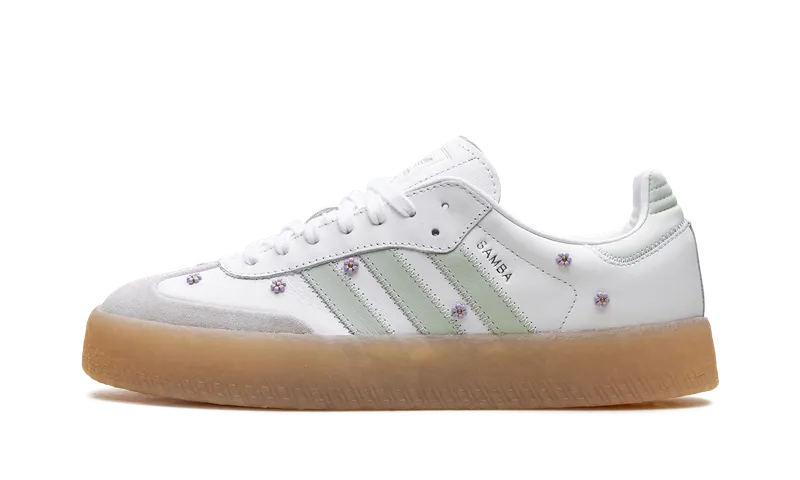 Adidas Sambae Cloud White / Linen Green / Gum | JS3954