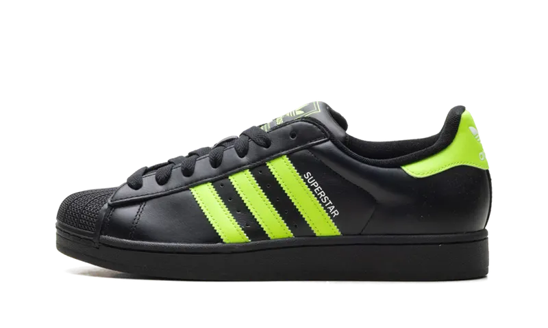Adidas Superstar II “Black / Green” “Core Black / Signal Green / Cloud White” | JQ3175