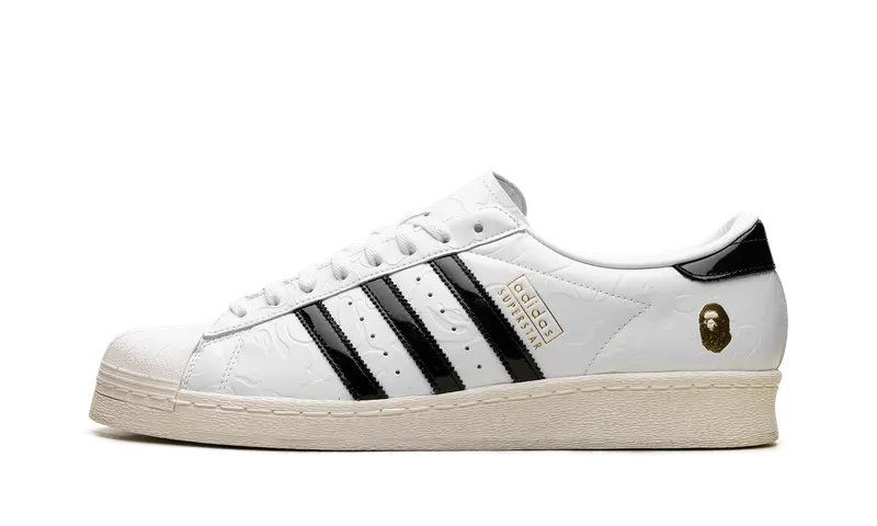 Adidas Superstar Vintage “A Bathing Ape – White Black” | JR2701