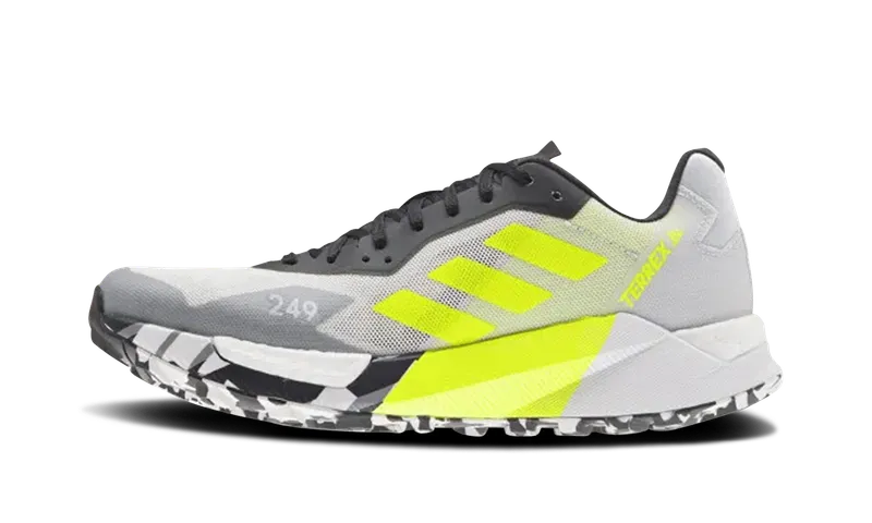 adidas Terrex Agravic Ultra Trail Running Core Black / Solar Yellow / Crystal White | FY7660