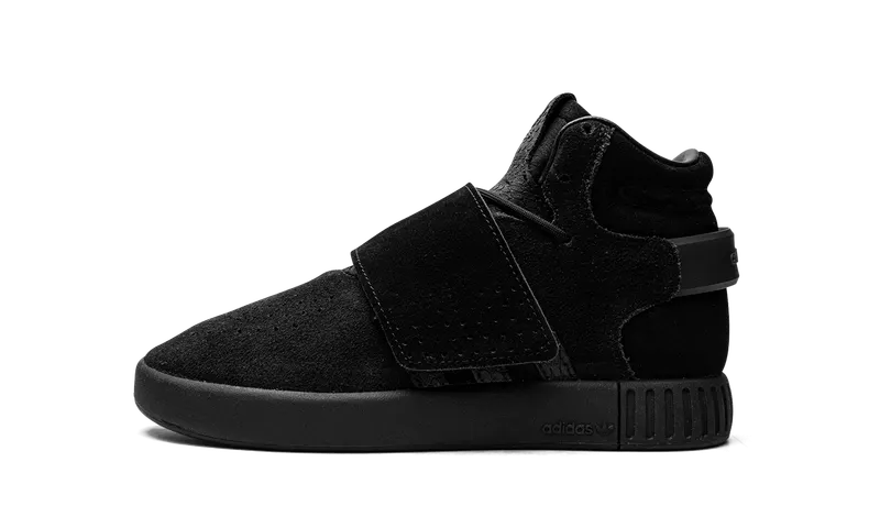 Adidas Tubular Invader Strap GS “CORE BLACK/CORE BLACK/WHITE” | BZ0302