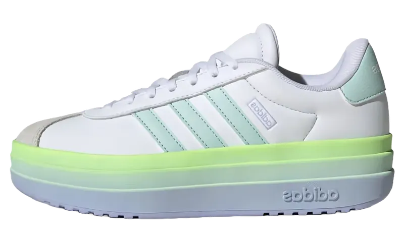 Adidas VL Court Bold Lifestyle Kids Cloud White / Halo Mint / Violet Tone “Cloud White/Mint/Violet” | JS0873