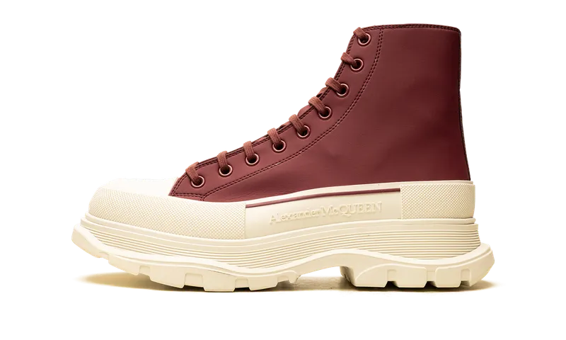 Alexander Mcqueen Oversized Sneaker “White / Burgundy” | 682417-6124