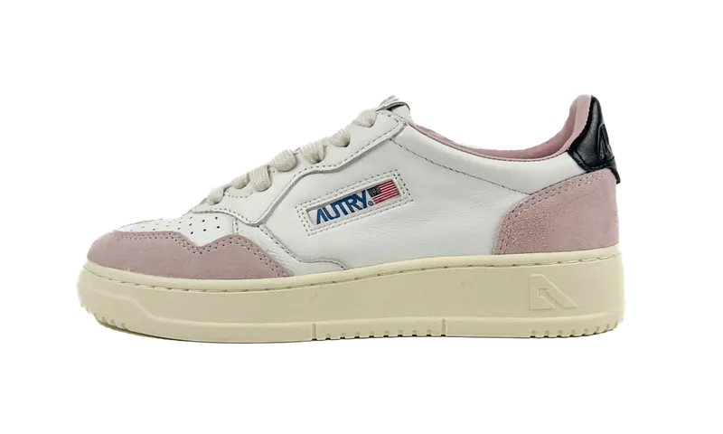 Autry Medalist Low “White / Powder Pink / Black” | AULW-GS20