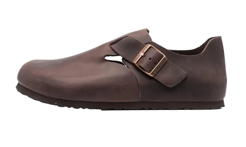 Birkenstock London Oiled Leather “Brown- Narrow Fit” | 166533